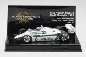 Williams FW08 #6 K. Rosberg F1 World Champion 1982 Minichamps 1:43 436820106 Metāls