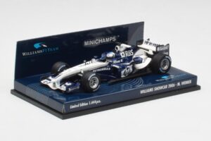 Williams FW28 M. Webber Showcar F1 2006 Minichamps 1:43 400060079 Metāls — attēls 2 no 5