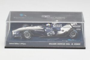 Williams FW28 M. Webber Showcar F1 2006 Minichamps 1:43 400060079 Metāls — attēls 5 no 5