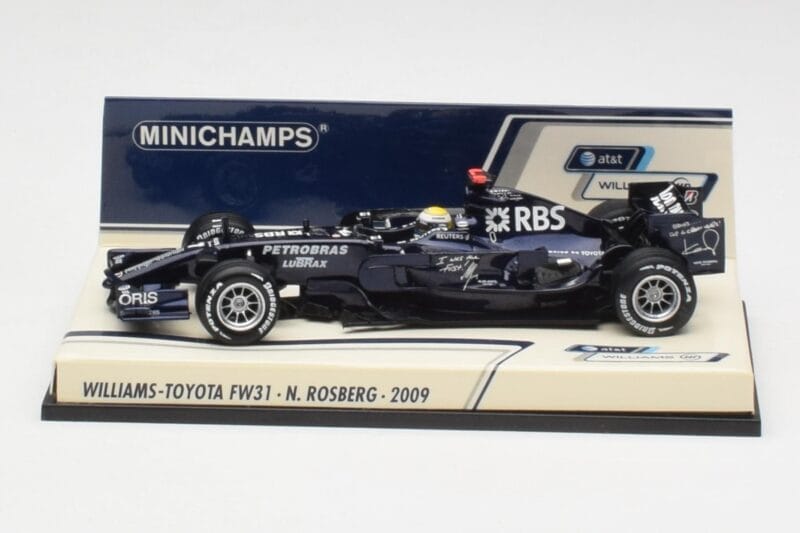 Williams FW31 Toyota #16 N. Rosberg F1 2009 Minichamps 1:43 Williams FW31 Toyota #16 N. Rosberg F1 2009 Minichamps 1:43 400080207-M1 Metāls
