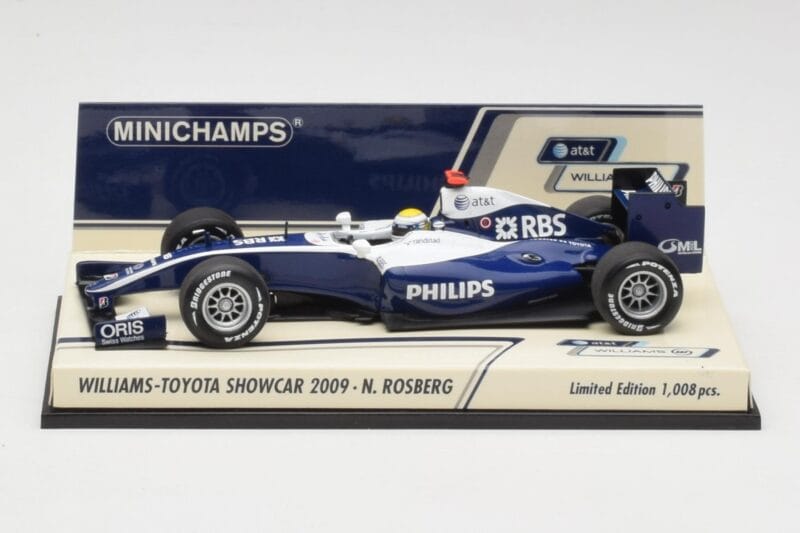 Williams FW31 N. Rosberg F1 Showcar 2009 Minichamps 1:43 400090086 Metāls