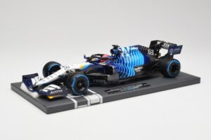 Williams FW43B Mercedes #63 G. Russell Belgian GP 2021 Minichamps 1:18 117211363 Sveķi — attēls 2 no 7