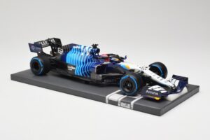 Williams FW43B Mercedes #63 G. Russell Belgian GP 2021 Minichamps 1:18 117211363 Sveķi — attēls 4 no 7