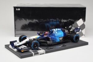 Williams FW43B Mercedes #63 G. Russell Belgian GP 2021 Minichamps 1:18 117211363 Sveķi — attēls 7 no 7