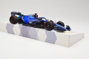 Williams FW44 Mercedes #23 A. Albon Bahrain GP 2022 Case Edition Minichamps 1:18 147220123 Sveķi — attēls 4 no 7