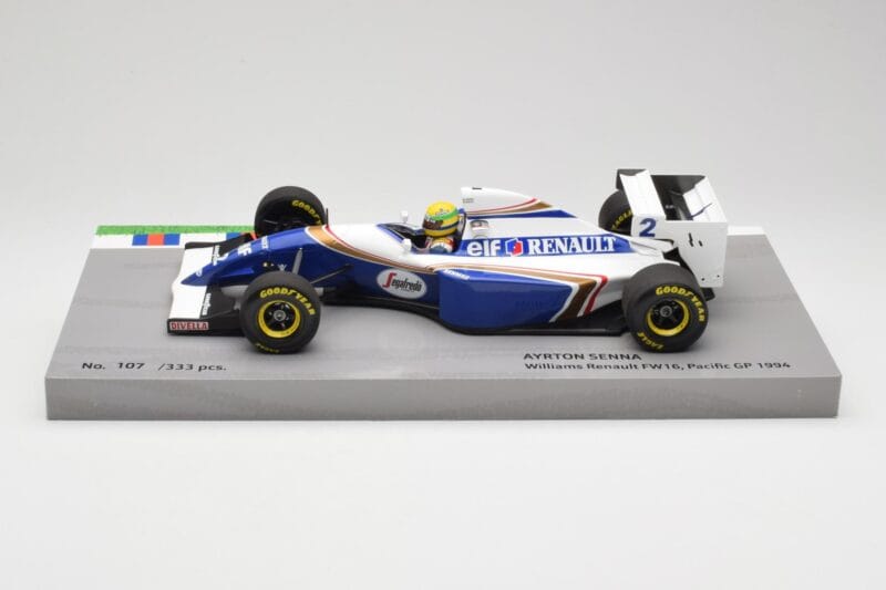 Williams Renault FW16 #2 A. Senna Pacific GP 1994 Minichamps 1:18 543941802 Metāls