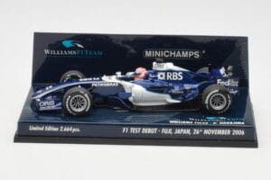 Williams FW28 Toyota K. Nakajima F1 Test Debut 2006 Minichamps 1:43 400060135 Metāls — attēls 3 no 6