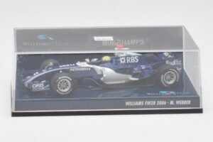 Williams FW28 Toyota #7 M. Webber F1 2006 Minichamps 1:43 400060009 Metāls — attēls 5 no 5