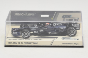 Williams FW30 Toyota #8 K. Nakajima Test Jerez Feb 2008 Minichamps 1:43 400080208 Metāls — attēls 4 no 5