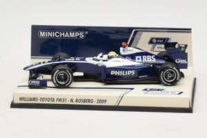 Williams FW31 Toyota #16 N. Rosberg F1 2009 Minichamps 1:43 400090016 Metāls