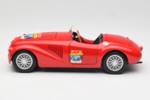 Ferrari 166 MM Barchetta Sarkans Hot Wheels 1:18 B6054 Metāls — attēls 4 no 8