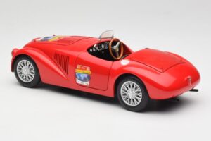 Ferrari 166 MM Barchetta Sarkans Hot Wheels 1:18 B6054 Metāls — attēls 7 no 8