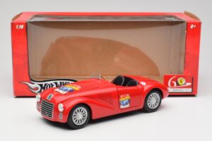Ferrari 166 MM Barchetta Sarkans Hot Wheels 1:18 B6054 Metāls — attēls 8 no 8