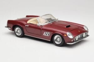 Ferrari 250 GT California Spider LWB Tumšsarkans Hot Wheels 1:18 25727 Metāls — attēls 6 no 8