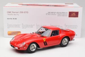 Ferrari 250 GTO London Show Sarkans CMC 1:18 M-256 Metāls — attēls 6 no 6