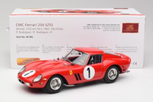 Ferrari 250 GTO #1 P. Rodriguez / W. Mairesse Paris 1000km 1962 CMC 1:18 M-254 Metāls — attēls 6 no 6