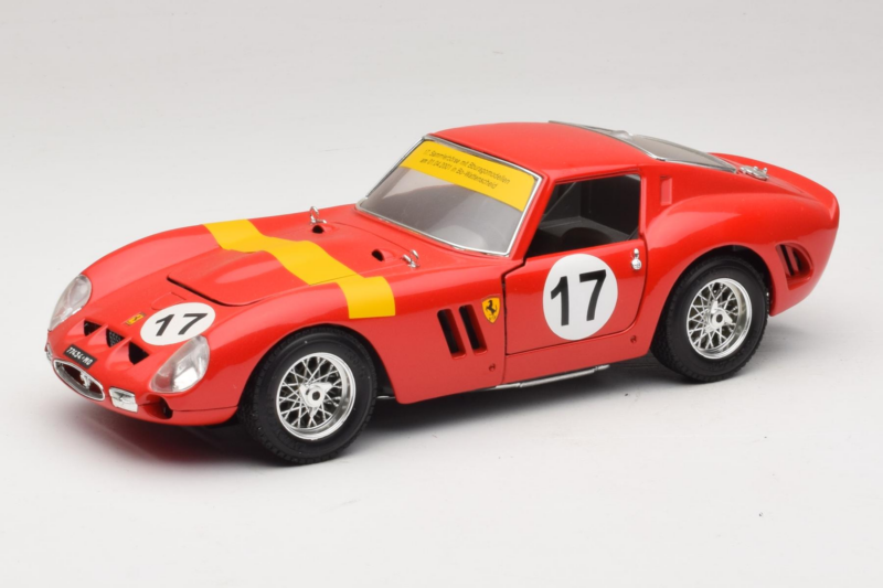 Ferrari 250 GTO #17 Bburago Sammlerborse Sarkans Bburago 1:18 3007-P1 Metāls