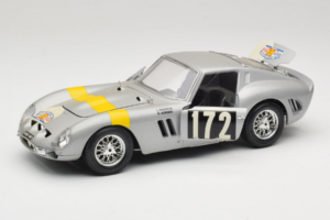 Ferrari 250 GTO #172 L. Bianchi / G. Berger Tour de France 1962 Sudrabs Ierobežots Izdevums Bburago 1:18 3011-S1 Metāls — attēls 2 no 8