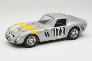 Ferrari 250 GTO #172 L. Bianchi / G. Berger Tour de France 1962 Sudrabs Ierobežots Izdevums Bburago 1:18 3011-S1 Metāls