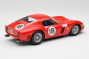 Ferrari 250 GTO #18 P. Rodriguez Daytona Continental 3 Hours Winner 1963 Kyosho 1:18 08438F Metāls — attēls 3 no 8