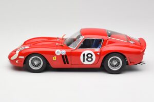 Ferrari 250 GTO #18 P. Rodriguez Daytona Continental 3 Hours Winner 1963 Kyosho 1:18 08438F Metāls — attēls 4 no 8