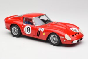 Ferrari 250 GTO #18 P. Rodriguez Daytona Continental 3 Hours Winner 1963 Kyosho 1:18 08438F Metāls — attēls 6 no 8