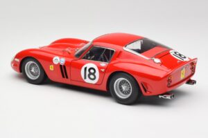 Ferrari 250 GTO #18 P. Rodriguez Daytona Continental 3 Hours Winner 1963 Kyosho 1:18 08438F Metāls — attēls 7 no 8
