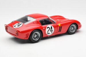 Ferrari 250 GTO #24 J. Blaton / G. Langlois 2nd 24 Hours of Le Mans 1963 Kyosho 1:18 08432C Metāls — attēls 3 no 8