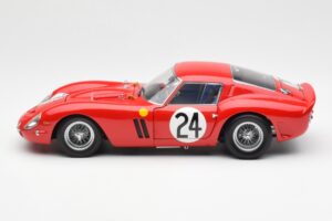 Ferrari 250 GTO #24 J. Blaton / G. Langlois 2nd 24 Hours of Le Mans 1963 Kyosho 1:18 08432C Metāls — attēls 4 no 8