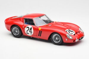 Ferrari 250 GTO #24 J. Blaton / G. Langlois 2nd 24 Hours of Le Mans 1963 Kyosho 1:18 08432C Metāls — attēls 6 no 8