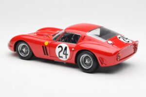 Ferrari 250 GTO #24 J. Blaton / G. Langlois 2nd 24 Hours of Le Mans 1963 Kyosho 1:18 08432C Metāls — attēls 7 no 8