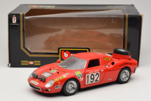 Ferrari 250 LM #192 Sarkans 1965 Bburago 1:18 3033-P1 Metāls — attēls 8 no 8