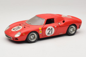 Ferrari 250 LM #21 M. Gregory / J. Rindt 24 Hours of Le Mans 1965 Bburago 1:18 3033-P2 Metāls