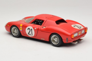Ferrari 250 LM #21 M. Gregory / J. Rindt 24 Hours of Le Mans 1965 Bburago 1:18 3033-P2 Metāls — attēls 7 no 8