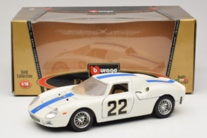 Ferrari 250 LM #22 Balts 1965 Bburago 1:18 3333-W1 Metāls — attēls 8 no 8