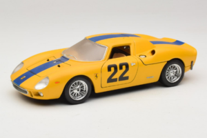 Ferrari 250 LM #22 Dzeltens 1965 Bburago 1:18 3333-Y1 Metāls