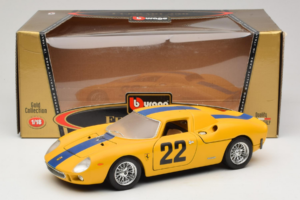 Ferrari 250 LM #22 Dzeltens 1965 Bburago 1:18 3333-Y1 Metāls — attēls 8 no 8