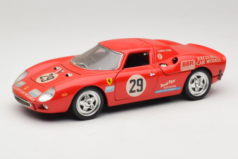 Ferrari 250 LM #29 Owens / Jones Monza 1992 Ierobežots Izdevums Bburago 1:18 3033-P3 Metāls