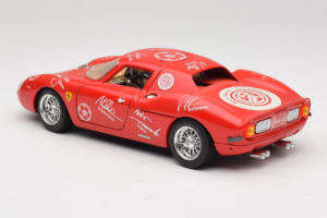 Ferrari 250 LM Sarkans Balts Essen Autographs Ierobežots Izdevums Bburago 1:18 3033-P4 Metāls — attēls 7 no 8