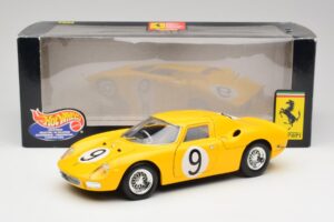 Ferrari 250 LM #21 M. Gregory / J. Rindt NART 24 Hours of Le Mans Winner 1965 Hot Wheels 1:18 25729 Metāls — attēls 8 no 8