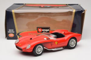 Ferrari 250 Testa Rossa #14 Sarkans Replacement Box 1957 Bburago 1:18 3007-R1 Metāls — attēls 8 no 8
