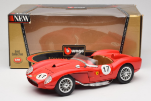 Ferrari 250 Testa Rossa #17 Sarkans 1957 Bburago 1:18 3007-R4 Metāls — attēls 8 no 8