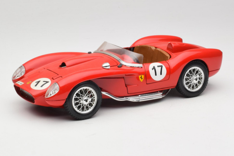 Ferrari 250 Testa Rossa #17 Sarkans 1957 Bburago 1:18 3007-R4 Metāls