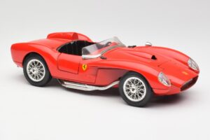 Ferrari 250 Testa Rossa Sarkans Bburago 1:18 3007 Metāls — attēls 6 no 8