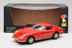 Ferrari 275 GTB/4 Rosso Corsa ERTL 1:18 7483 Metāls — attēls 8 no 8
