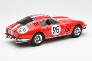 Ferrari 275 GTB Competizione #26 G. Biscaldi / A. de Bourbon Team Hugus 24 Hours of Le Mans 1966 CMC 1:18 M-199 Metāls — attēls 2 no 6