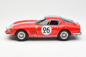 Ferrari 275 GTB Competizione #26 G. Biscaldi / A. de Bourbon Team Hugus 24 Hours of Le Mans 1966 CMC 1:18 M-199 Metāls — attēls 3 no 6