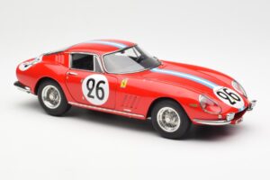 Ferrari 275 GTB Competizione #26 G. Biscaldi / A. de Bourbon Team Hugus 24 Hours of Le Mans 1966 CMC 1:18 M-199 Metāls — attēls 4 no 6