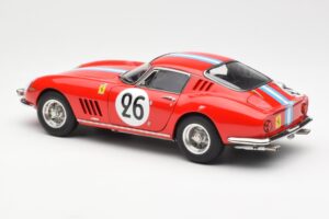 Ferrari 275 GTB Competizione #26 G. Biscaldi / A. de Bourbon Team Hugus 24 Hours of Le Mans 1966 CMC 1:18 M-199 Metāls — attēls 5 no 6