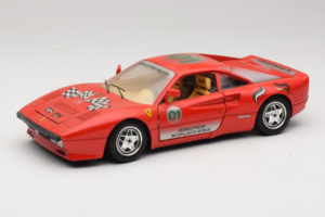 Ferrari 288 GTO #1 Sarkans 1984 Bburago 1:18 3027-P3 Metāls